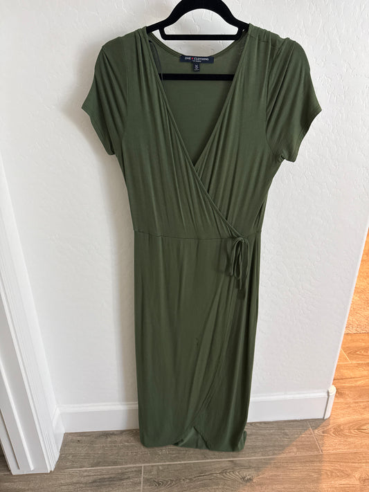 OLIVE GREEN MAXI DRESS