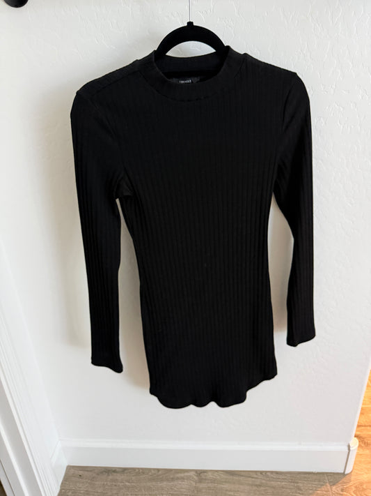 BLACK LONG SLEEVE BODYCON DRESS