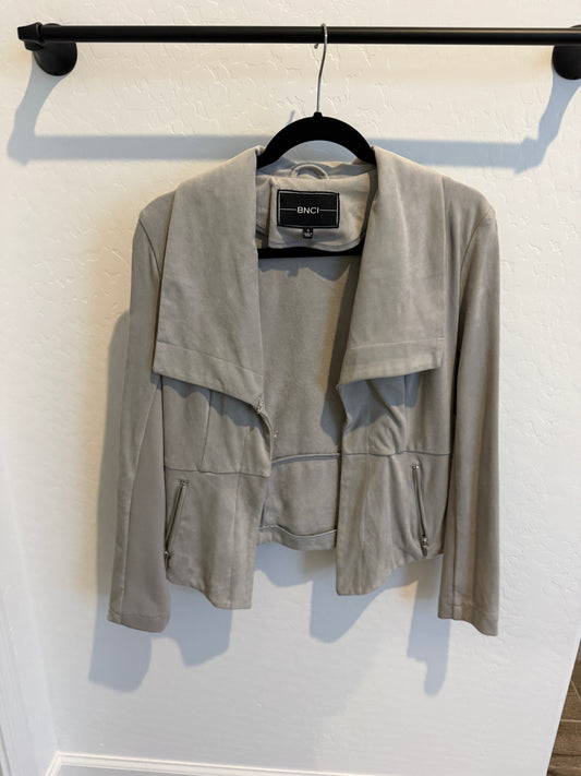 GRAY SUEDE BLAZER